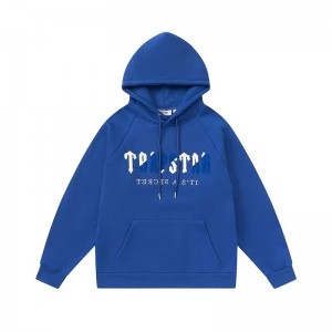 Trapstar Blue Logo Hoodie Herren Blau Schweiz | VPZOFD284