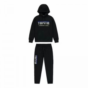 Trapstar Chenille Decoded 2.0 Hooded Trainingsanzug Herren Schwarz Schweiz | OUIAGM831