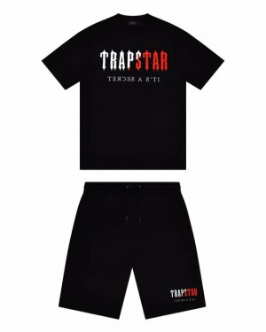 Trapstar Chenille Decoded Trainingsanzug Herren Schwarz Schweiz | MIRSWX316