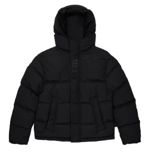 Trapstar Decoded 2.0 Hooded Blackout Edition Puffer Pufferjacket Herren Schwarz Schweiz | RXMKVJ716