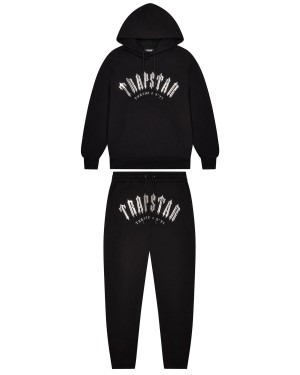 Trapstar Decoded Hooded Gel Trainingsanzug Herren Schwarz Schweiz | RFYJHQ745