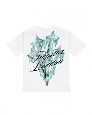 Trapstar Diamond In The Rough 2.0 T-Shirt Herren Weiß Schweiz | ZRQBJP317