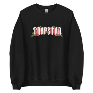 Trapstar Flowers Pullover Herren Schwarz Schweiz | HSZDRO792