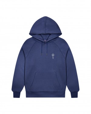 Trapstar Foundation Hoodie Herren Blau Schweiz | WYTDIE835