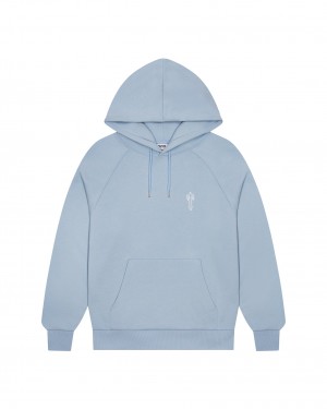 Trapstar Foundation Hoodie Herren Hellblau Schweiz | FBALCP372