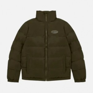 Trapstar Hyperdrive Padded Puffer Pufferjacket Herren Olivgrün Schweiz | WLSNMP308