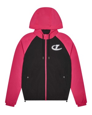 Trapstar Hyperdrive Windjacke Herren Schwarz Rosa Schweiz | MAFTCK619