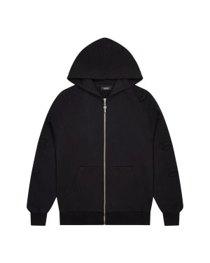 Trapstar Irongate Patchwork Zip Hoodie Herren Schwarz Schweiz | YZLCHW694