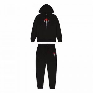 Trapstar Irongate T Chenille Trainingsanzug Herren Schwarz Schweiz | BMXKUS509