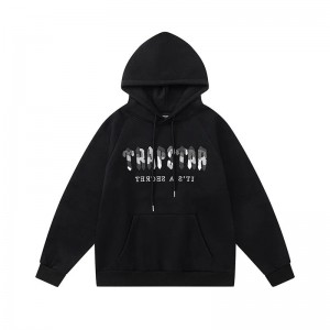 Trapstar It’s A Secret Gray Logo Hoodie Herren Schwarz Schweiz | KSDPRF723