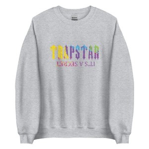 Trapstar It’s A Secret Paint Pattern Pullover Herren Grau Schweiz | FIWLSH178