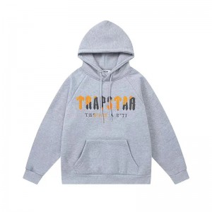 Trapstar It’s A Secret Yellow Logo Hoodie Herren Grau Schweiz | OVUZFM786