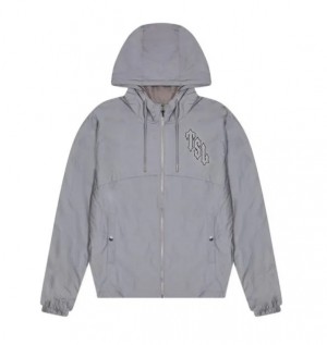 Trapstar London Shooters League Reflective Windjacke Herren Grau Schweiz | JKCHBM590