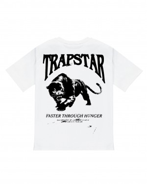 Trapstar Nocturnal T-Shirt Herren Weiß Schweiz | QEZRCG608