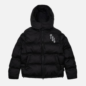 Trapstar Shooters Hooded Puffer Pufferjacket Herren Schwarz Schweiz | FGPRIA234