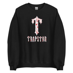 Trapstar T-For Hearts Pullover Herren Schwarz Schweiz | LXHYMW920