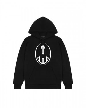 Trapstar T CREST Hoodie Herren Schwarz Schweiz | RPBICV342