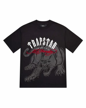 Trapstar X Ed Hardy Arch T-Shirt Herren Schwarz Schweiz | AUOLQX673