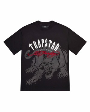 Trapstar X Ed Hardy Arch T-Shirt Herren Schwarz Schweiz | LZMNWQ946