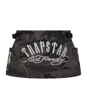 Trapstar x Ed Hardy Röcke Damen Schwarz Camouflage Schweiz | KPOBHW276