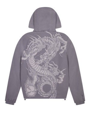 Trapstar x Ed Hardy Windjacke Herren Grau Schweiz | LZWGSN769