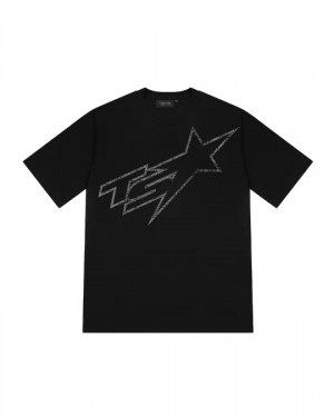 Trapstar Ts T-Shirt Herren Schwarz Schweiz | CFEZQB318