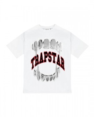 Trapstar Vicious Victory T-Shirt Herren Weiß Schweiz | ZWFQTV603