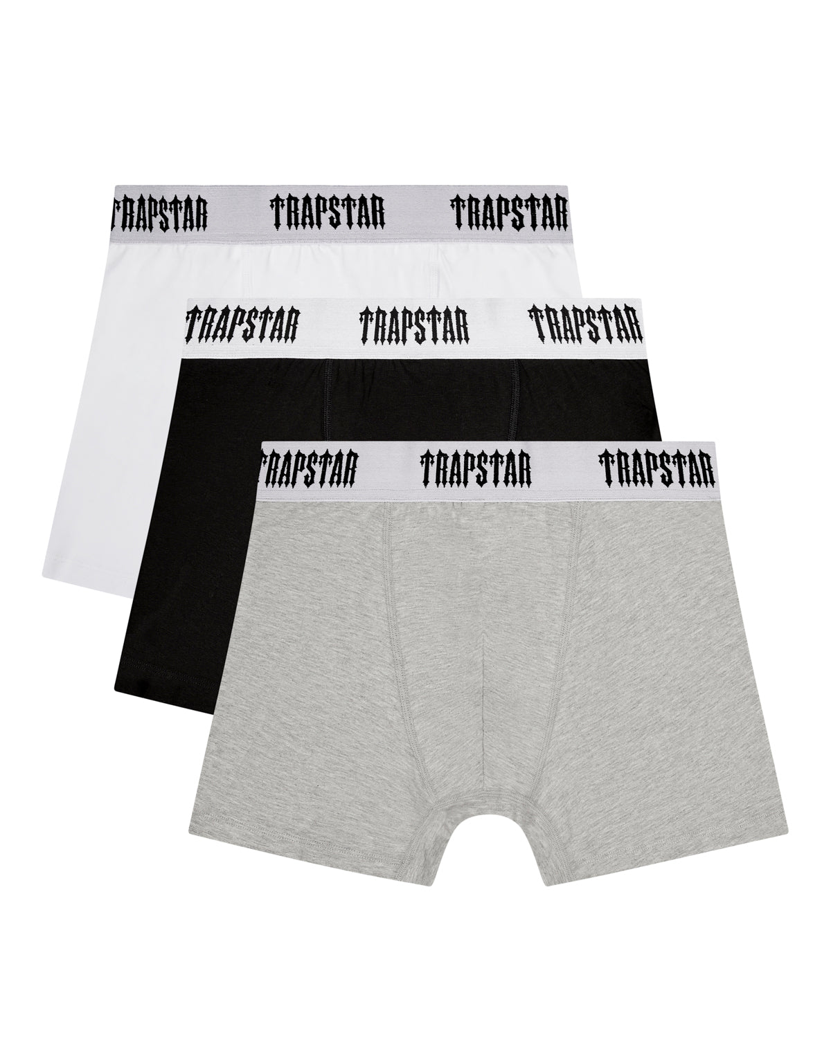 Trapstar 3 Pack Boxer Herren Schwarz Weiß Grau Schweiz | OZMEYN087