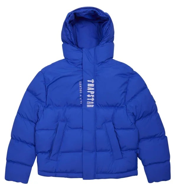 Trapstar Decoded 2.0 Hooded Puffer Pufferjacket Herren Blau Schweiz | TVKDZP182