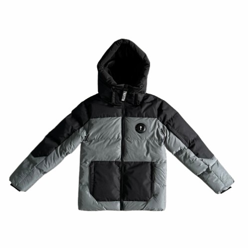 Trapstar Decoded Puffer Pufferjacket Herren Grau Schwarz Schweiz | WEOTYA340