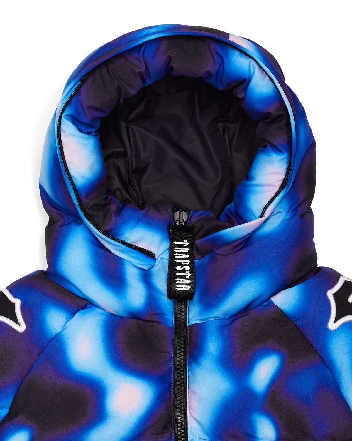 Trapstar Hooded Irongate Sleeve Puffer Pufferjacket Herren Schwarz Blau Schweiz | UPQFHW015