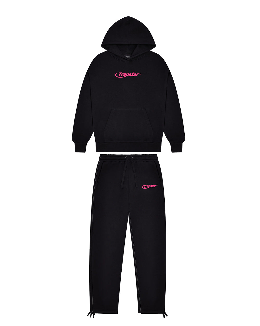 Trapstar Hyperdrive Embroidered Trainingsanzug Herren Schwarz Rosa Schweiz | FCJNYD458