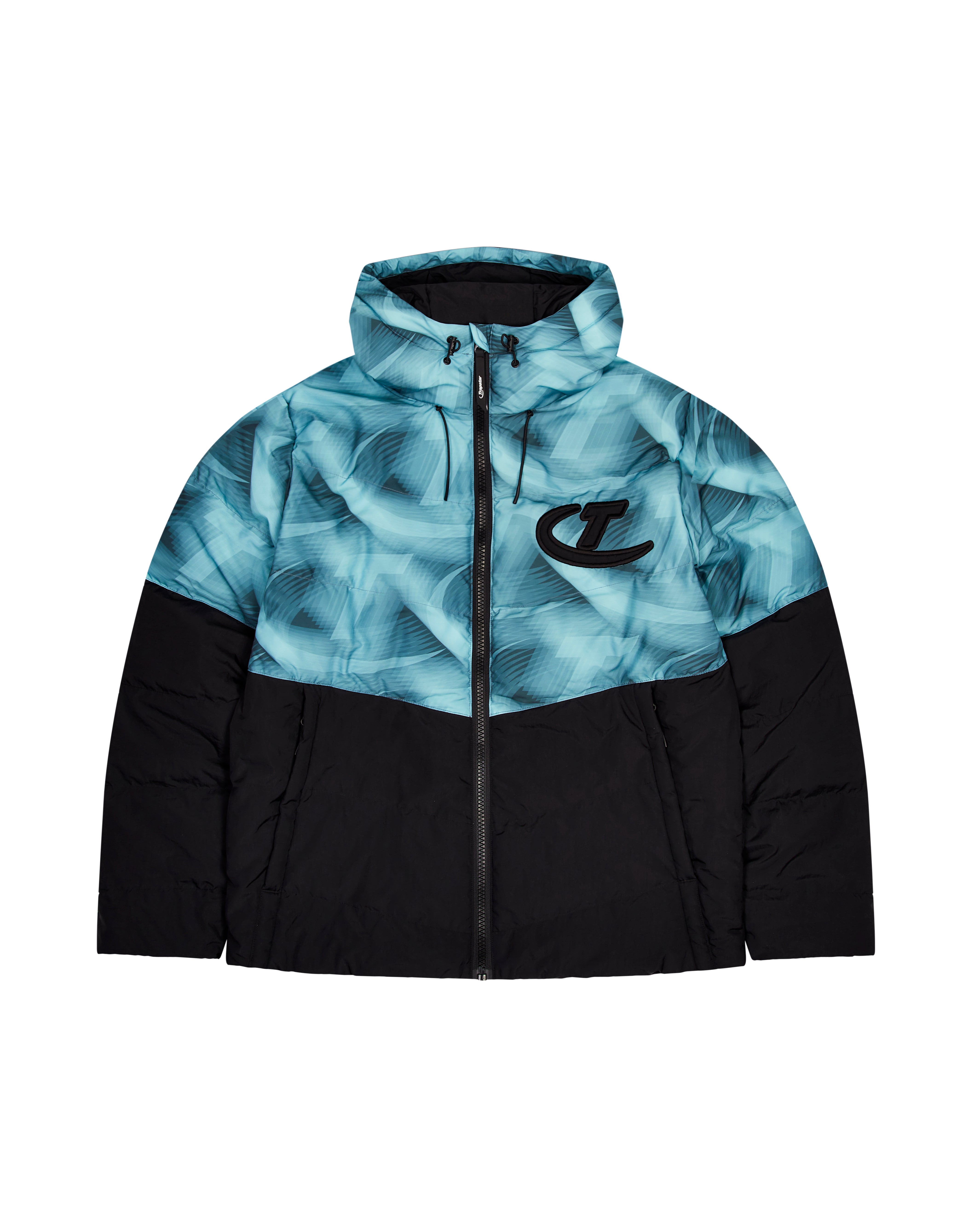 Trapstar Hyperdrive Hooded Puffer Pufferjacket Herren Schwarz Blau Schweiz | IGQNFS869