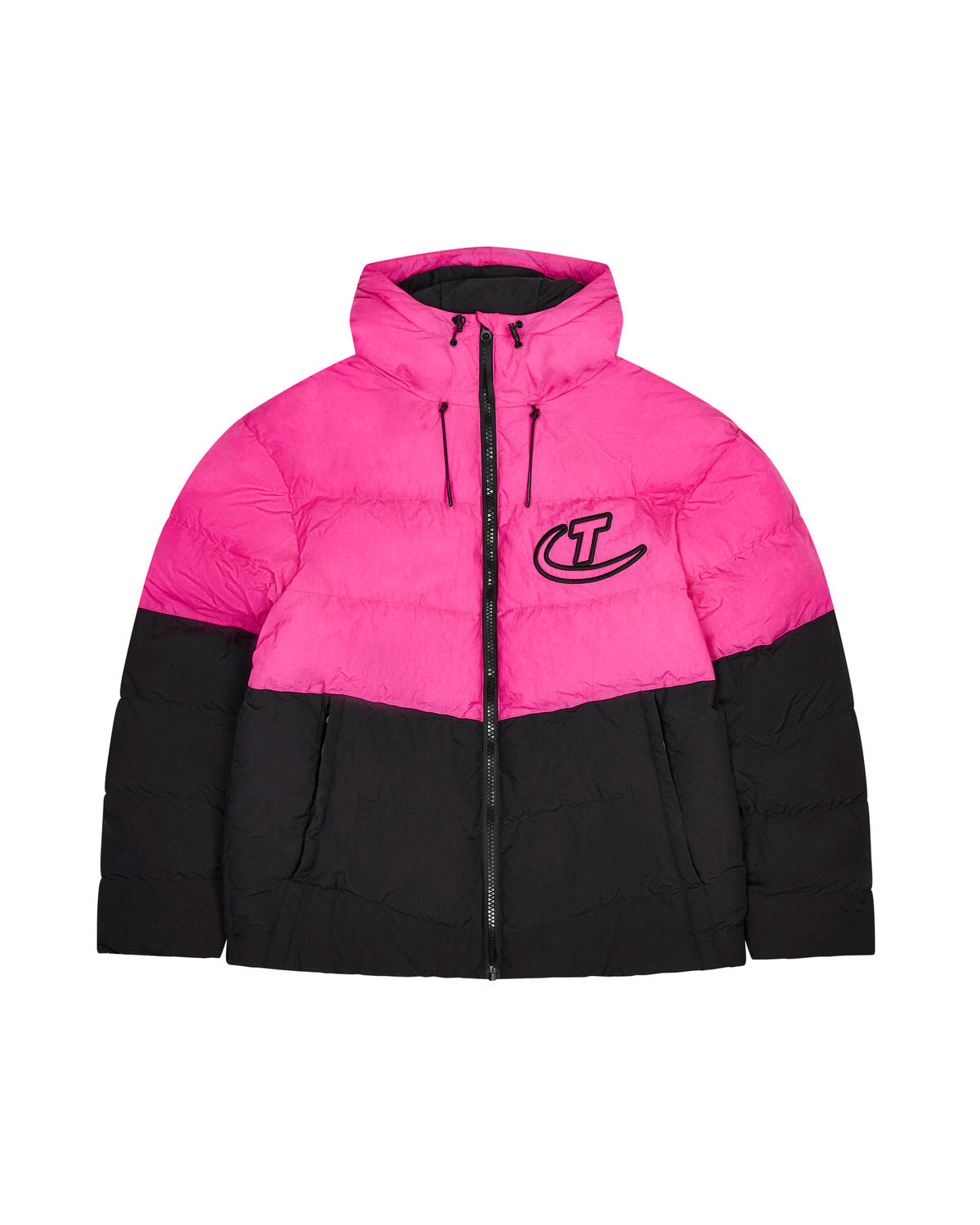 Trapstar Hyperdrive Hooded Puffer Pufferjacket Herren Schwarz Rosa Schweiz | JPEIML290