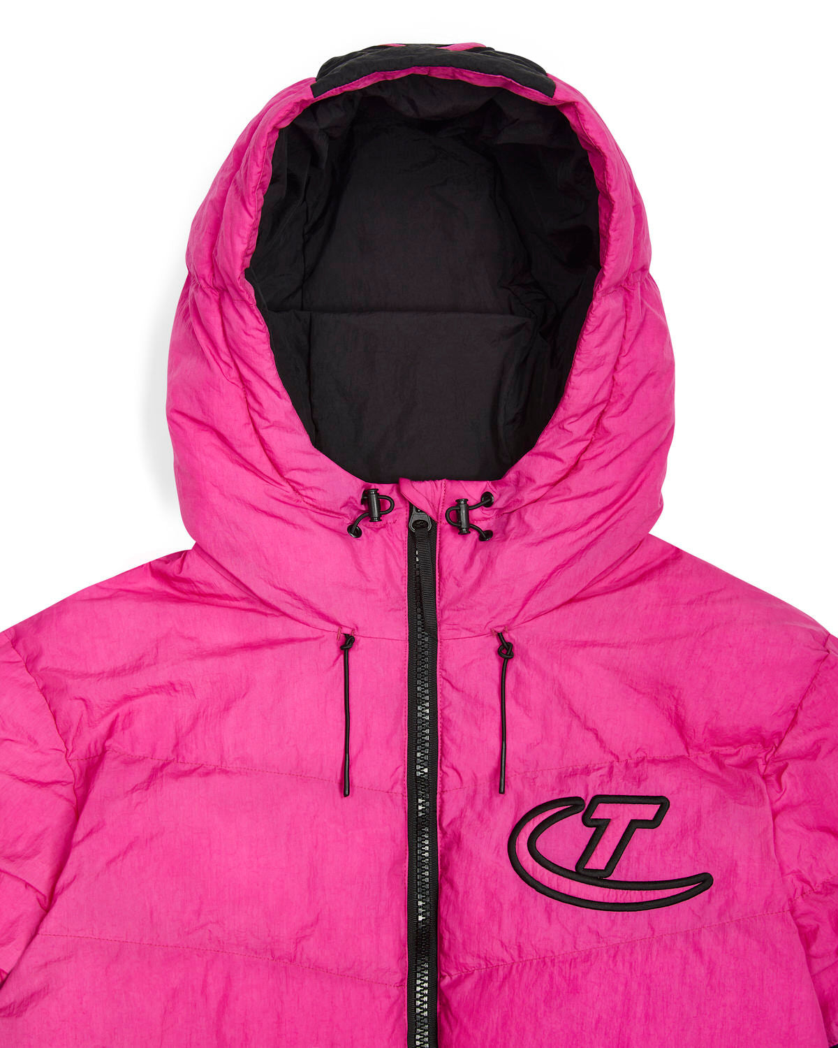 Trapstar Hyperdrive Hooded Puffer Pufferjacket Herren Schwarz Rosa Schweiz | JPEIML290