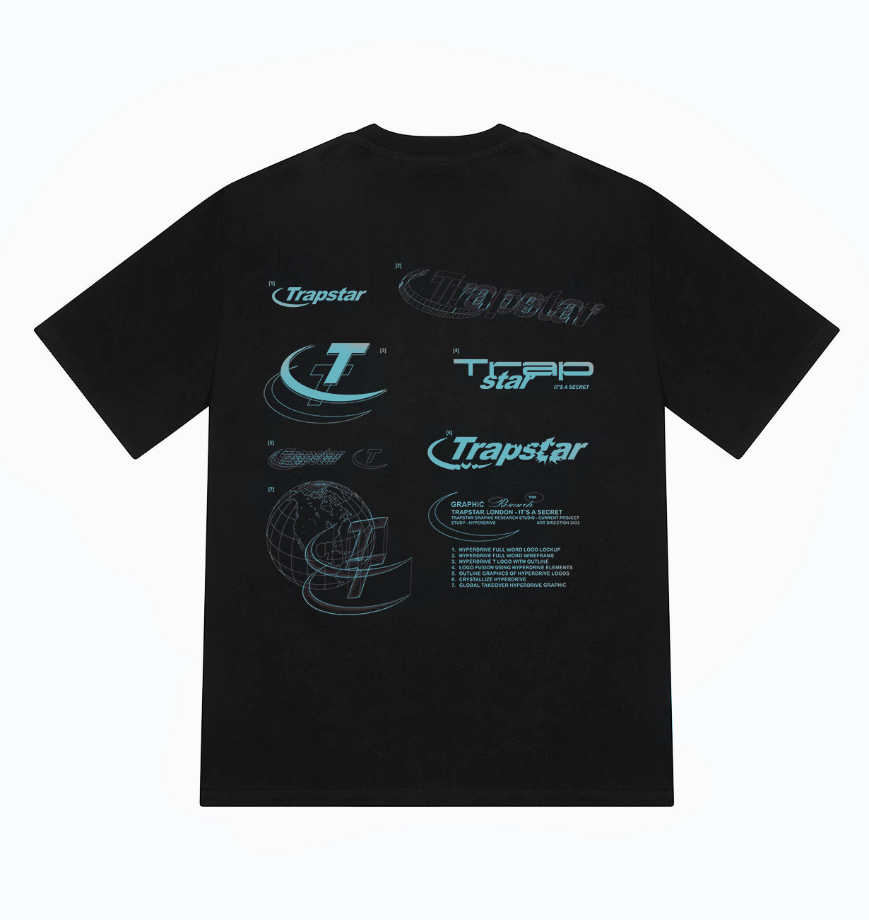 Trapstar Hyperdrive Odyssey T-Shirt Herren Schwarz Schweiz | CIEALU025