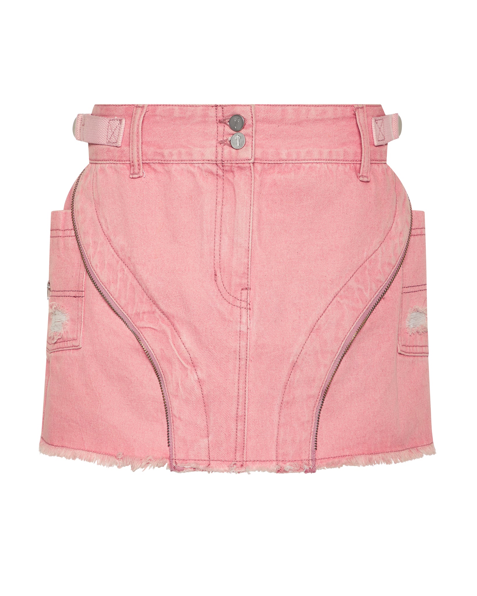 Trapstar Irongate T Denim Zip Detail Mini Röcke Damen Rosa Schweiz | CRFADM791