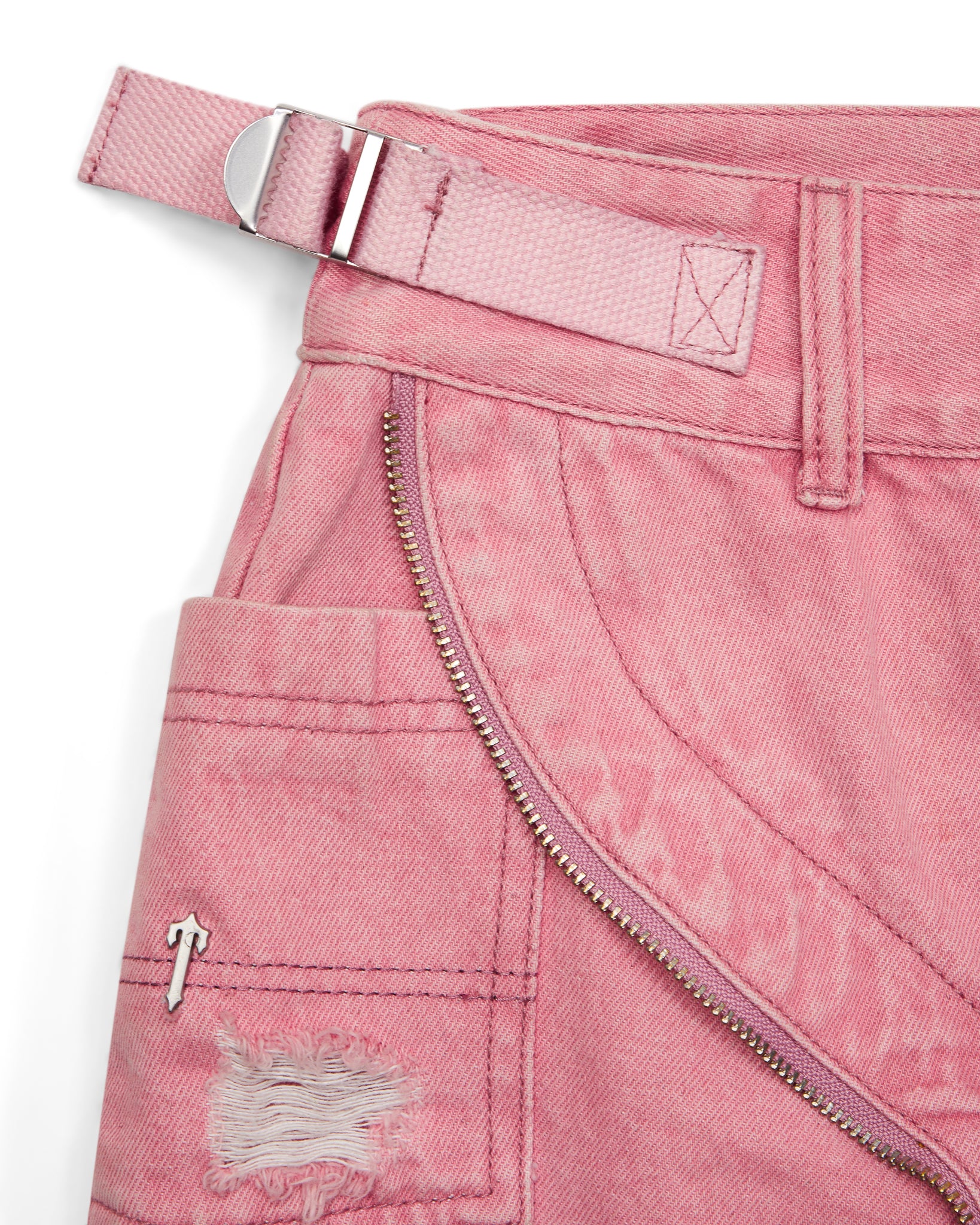 Trapstar Irongate T Denim Zip Detail Mini Röcke Damen Rosa Schweiz | CRFADM791