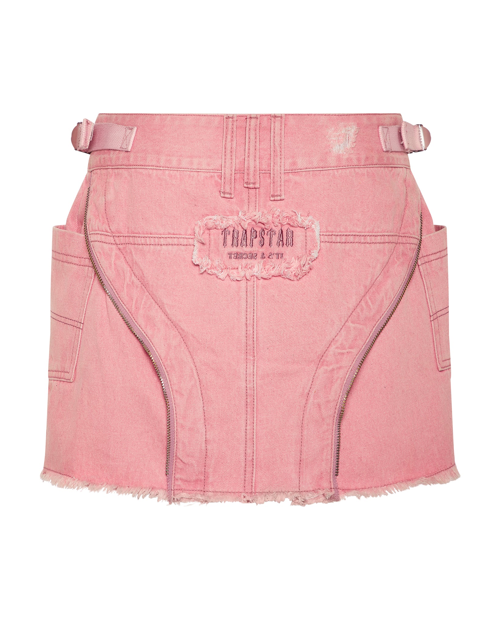 Trapstar Irongate T Denim Zip Detail Mini Röcke Damen Rosa Schweiz | CRFADM791