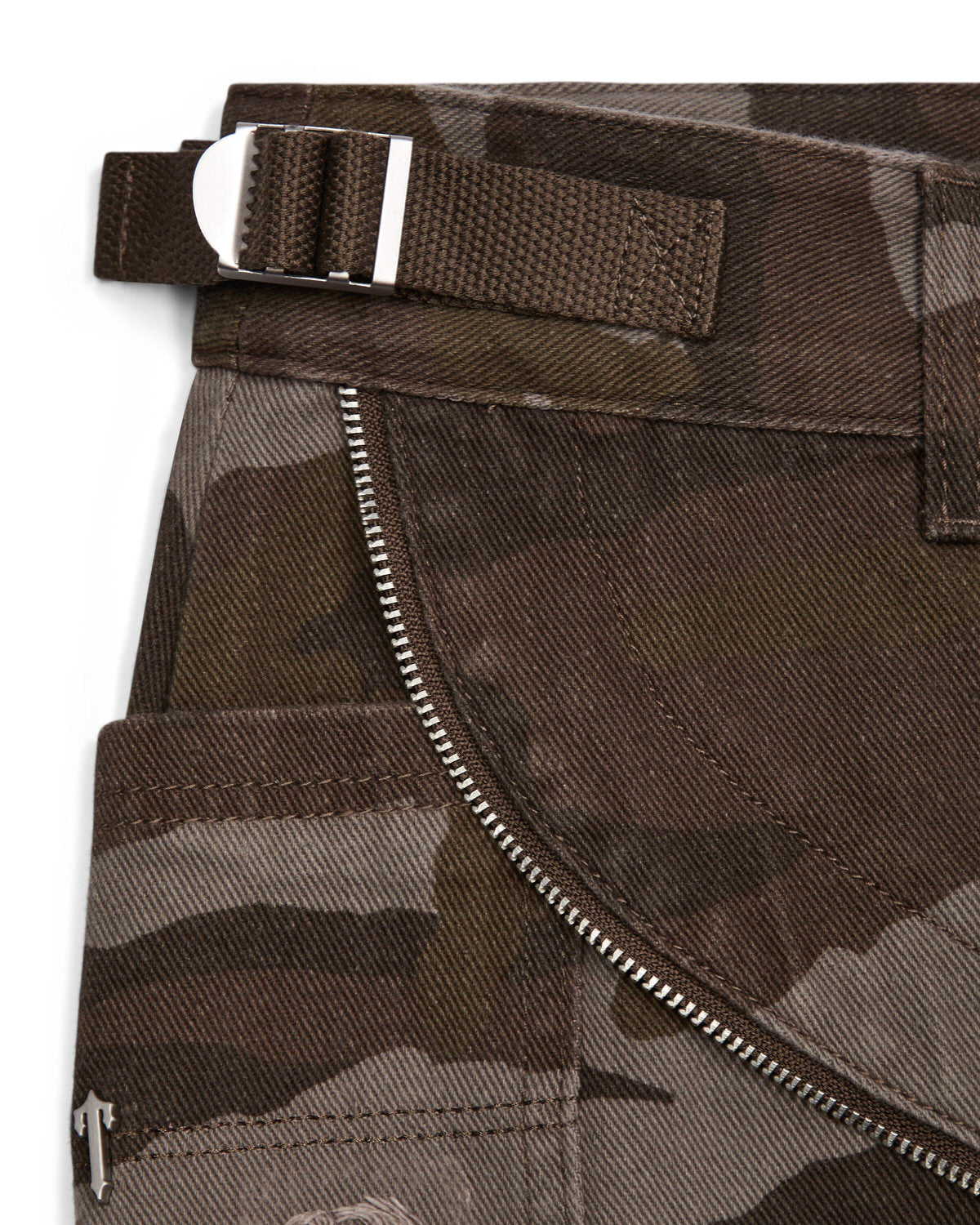 Trapstar Irongate T Denim Zip Detail Mini Röcke Damen Braun Camouflage Schweiz | VRCOUT360