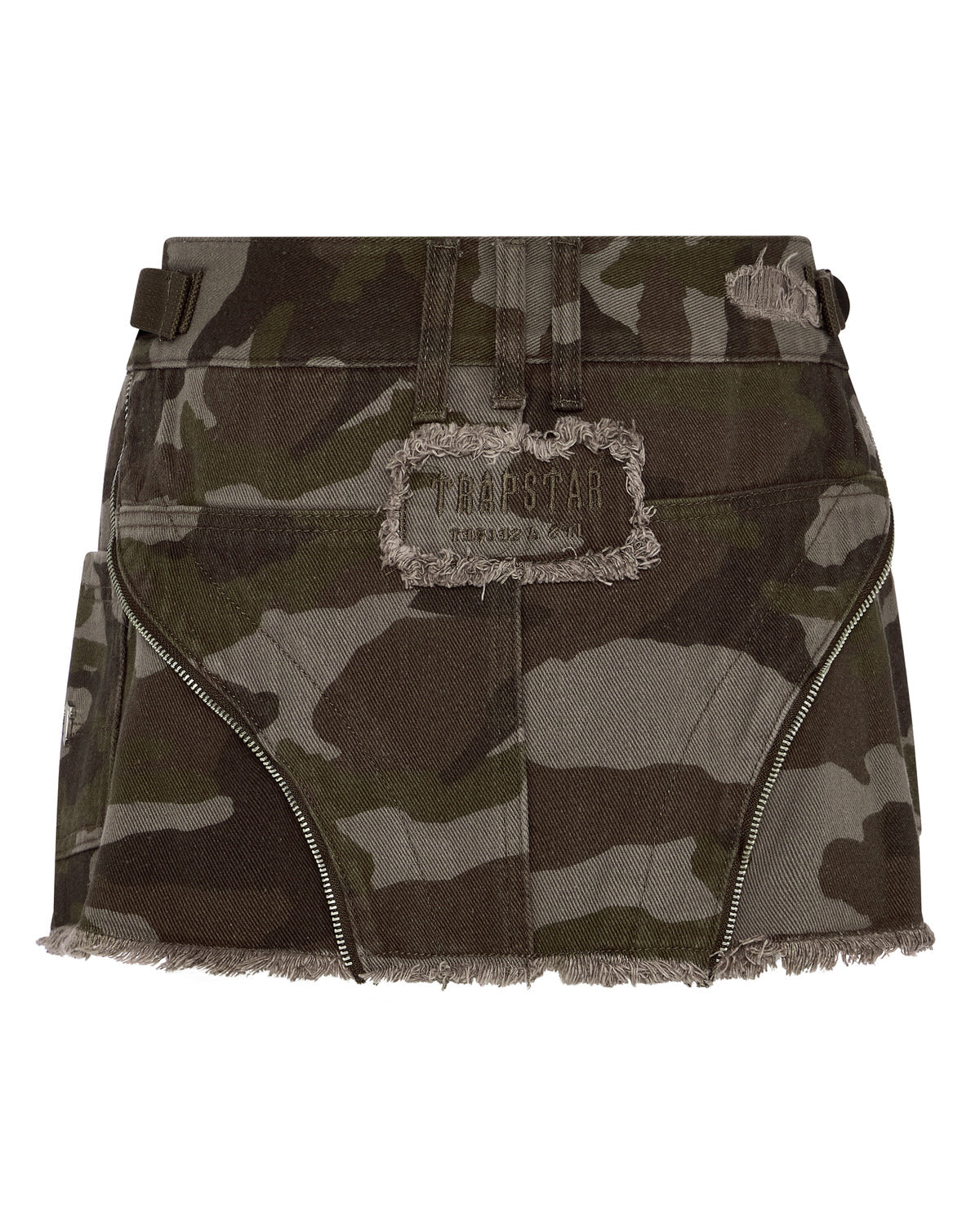 Trapstar Irongate T Denim Zip Detail Mini Röcke Damen Braun Camouflage Schweiz | VRCOUT360