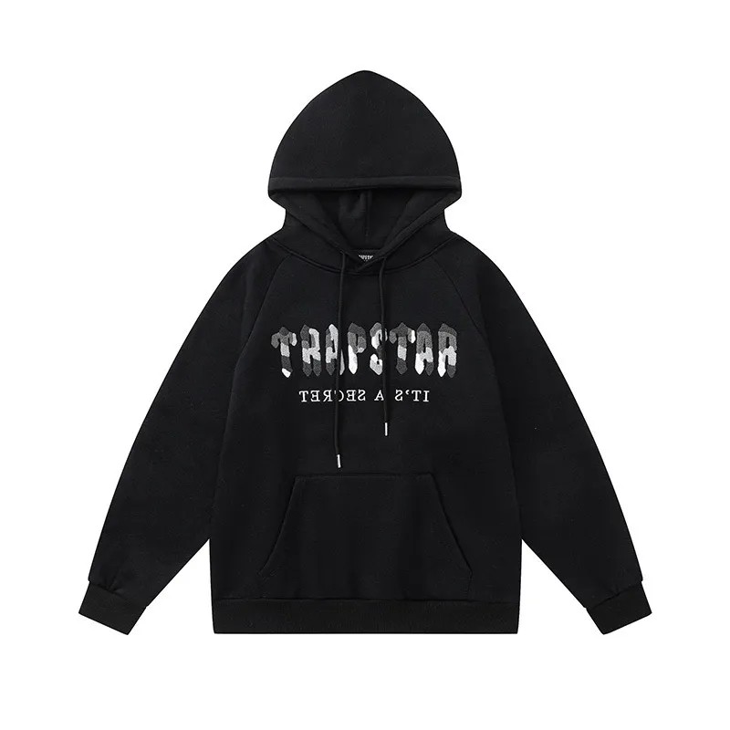 Trapstar It’s A Secret Gray Logo Hoodie Herren Schwarz Schweiz | KSDPRF723