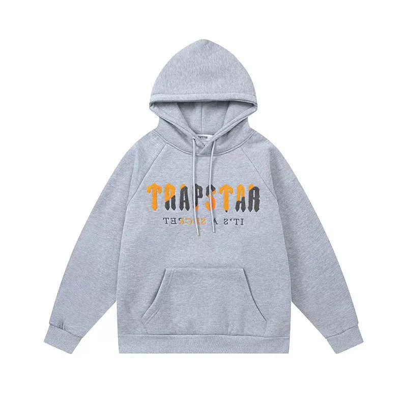 Trapstar It’s A Secret Yellow Logo Hoodie Herren Grau Schweiz | OVUZFM786