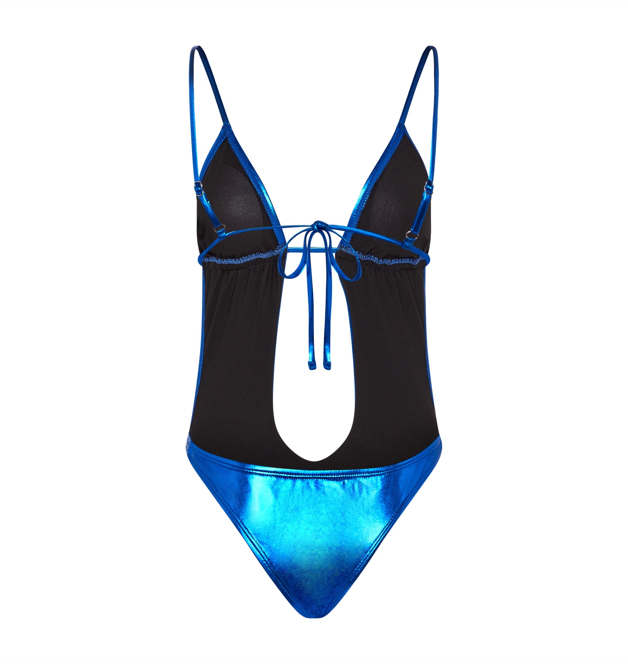 Trapstar Metallic Cutout One Piece Badeanzug Damen Blau Schweiz | NBWZLV462