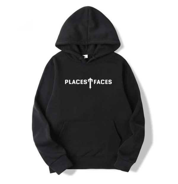 Trapstar Places T-Faces Hoodie Herren Schwarz Schweiz | OLVHMN401