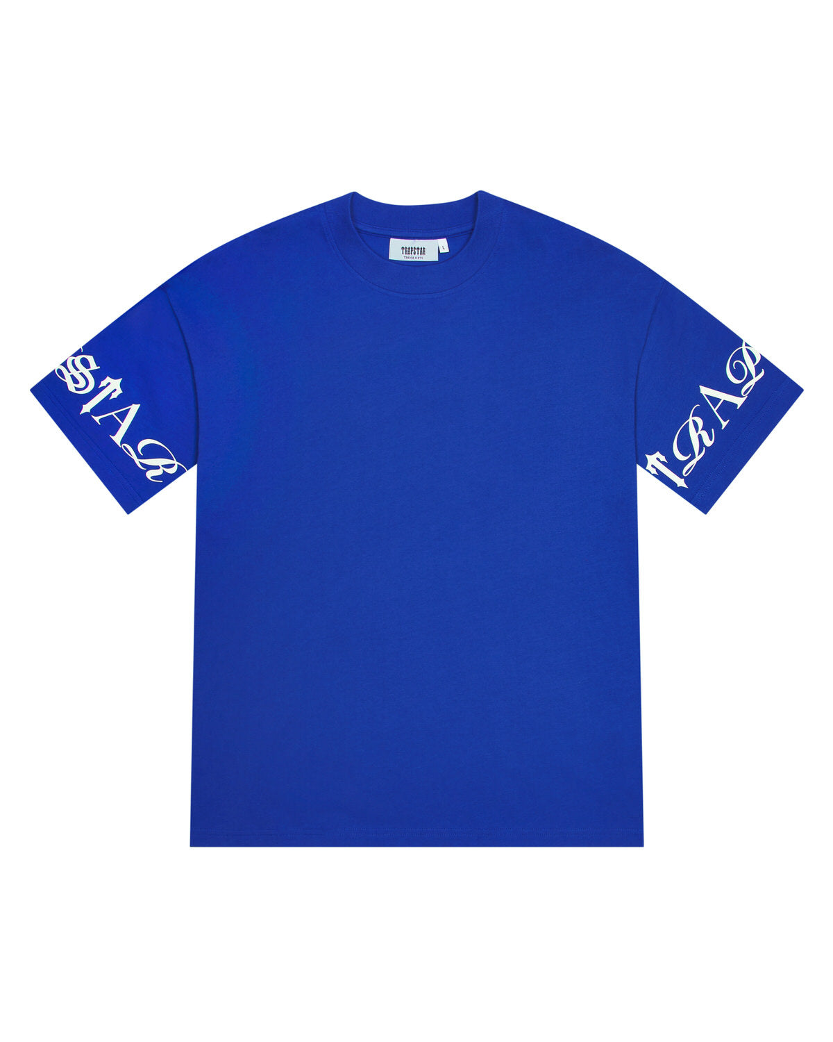 Trapstar Script T-Shirt Herren Blau Weiß Schweiz | EJNPCD516