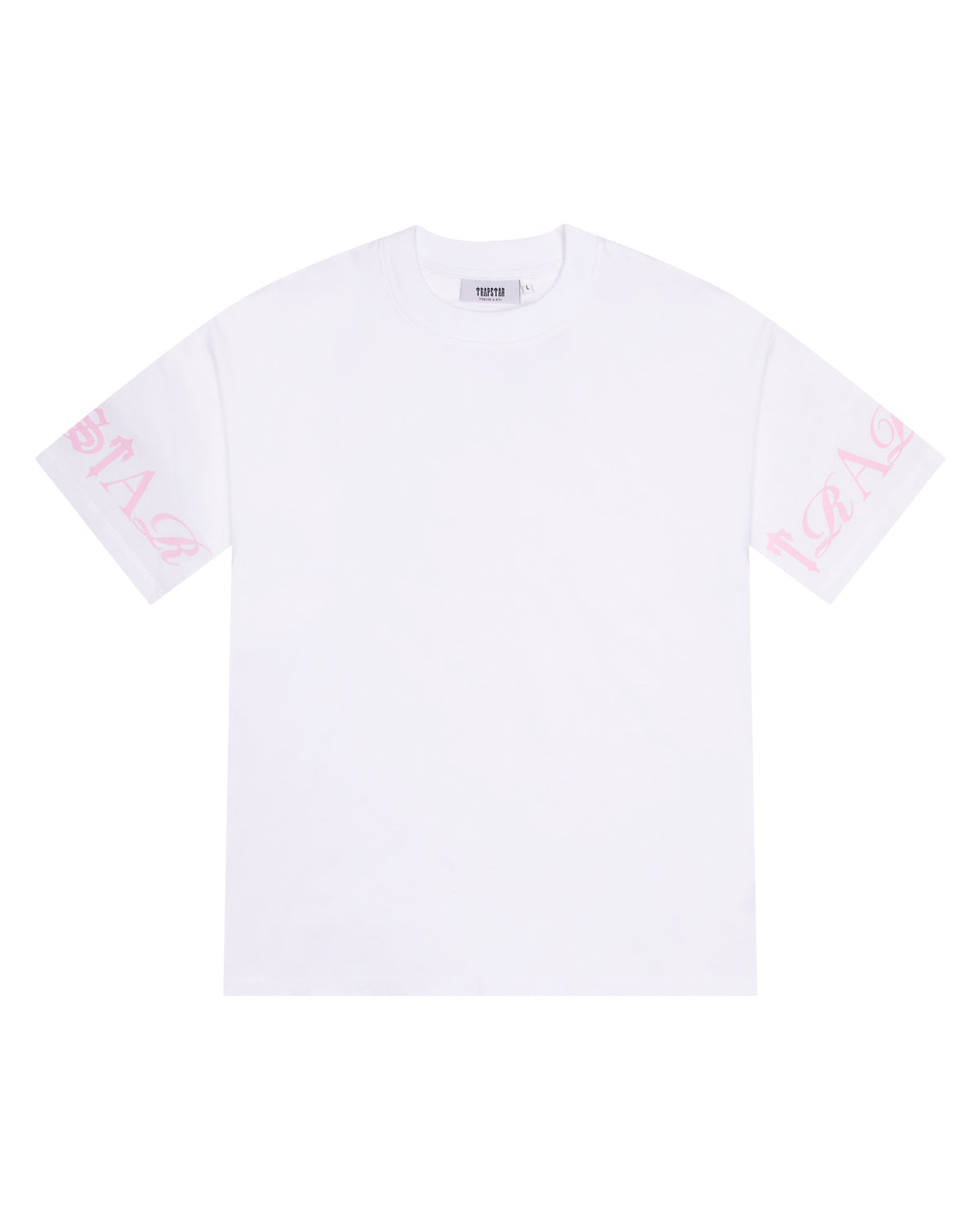 Trapstar Script T-Shirt Herren Weiß Rosa Schweiz | PNSDEX324