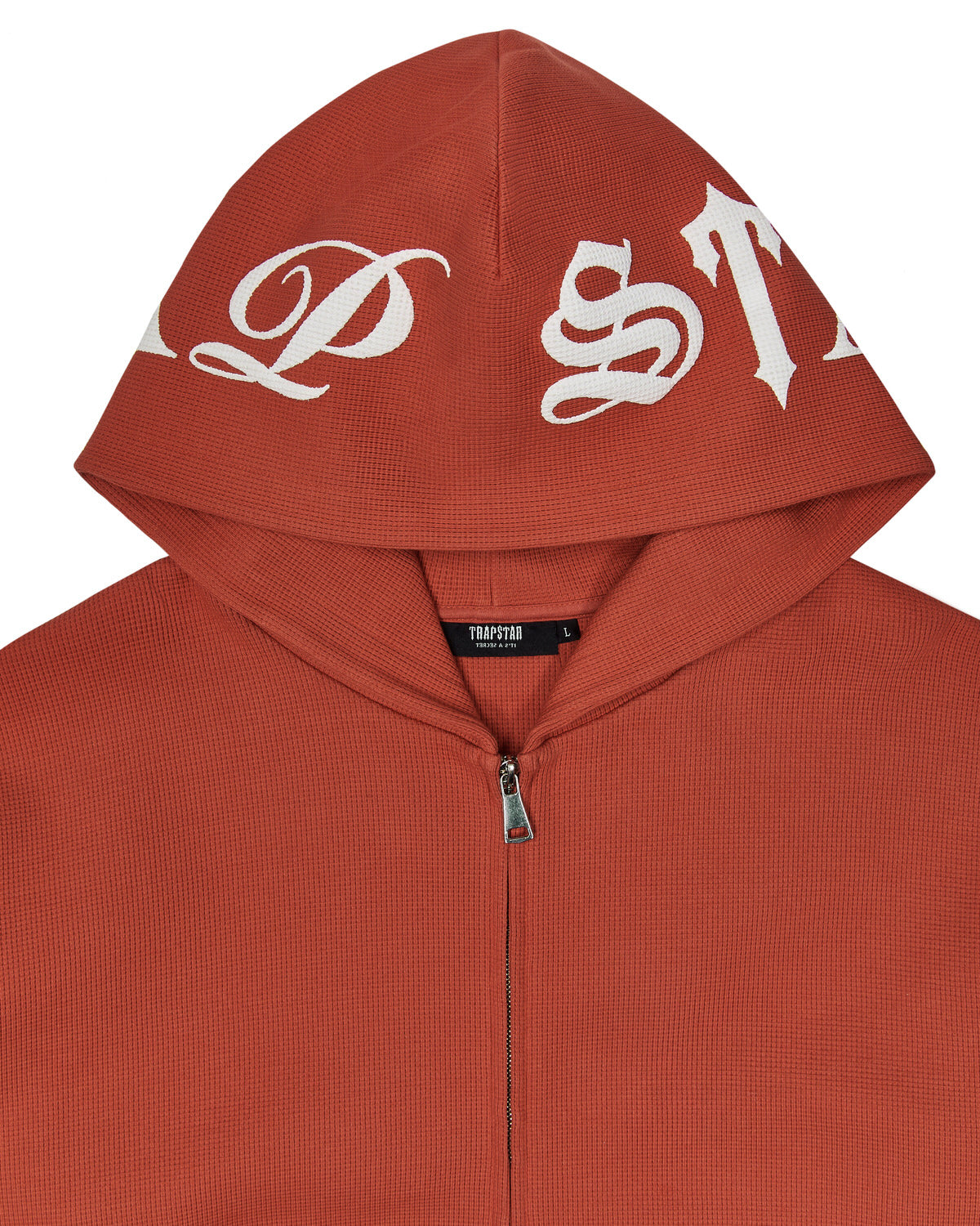 Trapstar Script Waffle Hoodie Herren Rot Schweiz | FZNDML682