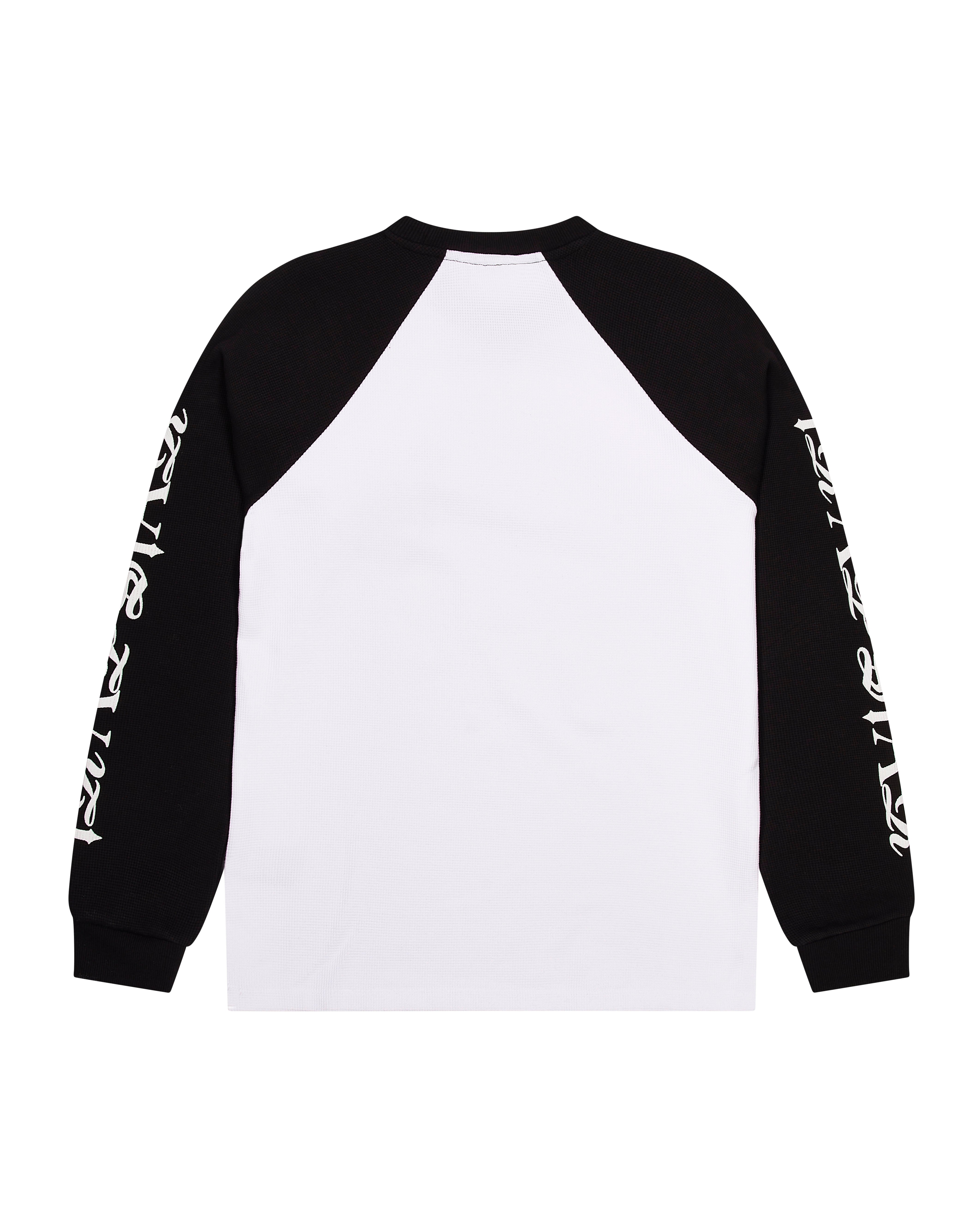 Trapstar Script Waffle LS Pullover Herren Weiß Schwarz Schweiz | TABQJO689