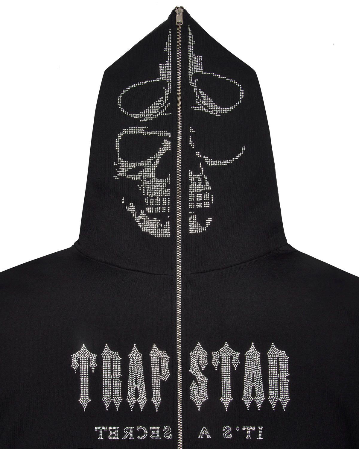 Trapstar Skull Decoded Diamante Hoodie Herren Schwarz Schweiz | YUQMPI139